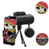 PANDA 40X60 HD Zoom Lens Kampçılık Seyahat Su Geçirmez Monoküler Teleskop + Tripod + Cep Telefonu İçin Klips