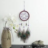 Natural Hand Woven Feathers Dreamcatcher American Folk Custom Gifts Home Car Hanging Decor Ornament