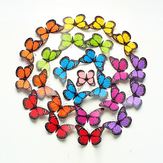 10 sztuk 12 cm 3D Colorful Motyl Naklejka ścienna Lodówka Magnes Home Decor Art Aplikacja