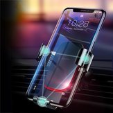Baseus Metal Gravity Auto Lock Suporte de ventilação de ar para carro Suporte para celular iPhone 8 