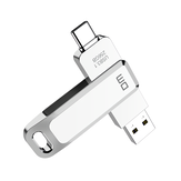 DM 2 in 1 Type-C e USB3.1 Chiavetta USB con doppia interfaccia Memoria OTG 32G 64G 128G 256G Rotazione a 360° Pendrive PD168