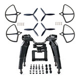 Montaje de soporte de cámara de patín de tren de aterrizaje de resorte mejorado y protector de hélice para el dron Hubsan H501S X4