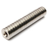 20db N50 15x4mm erős kerek neodímium mágnesek 4mm-es lyukú süllyesztett gyűrűs mágnes