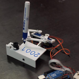 Kontrollü Plotclock Manipülatör Çizim Robotu Robotik Saat