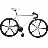 KOLUSSI TA119 700cc x 23cc Double V Brake Fixed Gear Bikes High Carbon Steel Frame Removable DIY Bike 52cm