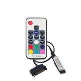 DC12V 6A 72W RGB LED Strip Light Controller RF Remote Control with SATA Power Supply Interface 