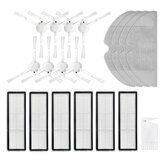 19pcs Replacements for Xiaomi Mijia 1C Vacuum Cleaner Parts Accessories Mop Clothes*4 HEPA Filters*6 Side Brushes*8 Cleaning Tool*1 Non-original