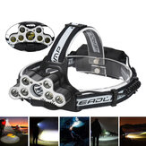 ELFELAND 6-Modes LED Head Lamp USB Rechargeable Camping Head Torch With SOS Whistle Function