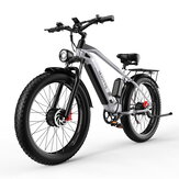 [EU DIRECT] DUOTTS F26 Elektromos kerékpár 48V 17.5AH Akkumulátor 750W * 2 Dupla motor Olaj fék 50KM Max Hatótáv 150KG Max Terhelés Elektromos kerékpár