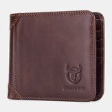 Bullcaptain Genuine Leather Wallet Card Holder For Men