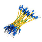 Excellway® 20 stuks RV1.25-4S Connector Terminals Wire Dubbele Kop