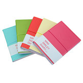 Agenda papier avec des couleurs de bonbons charmantes, cahier en cuir, papeterie, carnet de poche