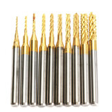 Drillpro DB-M13 10st 0,8mm-3mm Carbide End Mill Gravure Bits Voor CNC Rotary Burrs