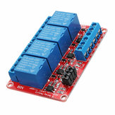 3Pcs DC12V Módulo de Relé de Acoplador Óptico com Gatilho de Nível de 4 Canais Módulo de Fonte de Alimentação Geekcreit para Arduino - produtos que funcionam com placas Arduino oficiais