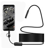 LED USB Type-C HD 1200P Camera Inspection Borescope 8mm Lens IP68 with 2/3.5/5/10M Cable