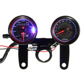 Motosiklet LED Arka Aydınlatmalı Odometre Hız Göstergesi Takometre