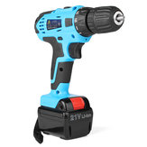 21V 1.5Ah Lithium-ion Cordless Hammer Drill Driver Kit With 2 Speed 
