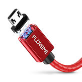 FLOVEME 3A LED Manyetik Mikro USB Hızlı Şarj Veri Kablosu 1M Samsung S7 S6 Not 5