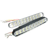 2pcs 20SMD 5050 White 10SMD 3528 Yellow LED Car Daytime Running Lights DRL with Turn Lights