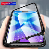 Huawei Honor 8X用Bakeeyフリップ360°磁気吸着金属強化ガラス保護ケース