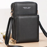 Large Capacity with Touch Screen Clear Window Multi-Pockets Wallet Handbag Mobile Phone Storage Crossbody Bag