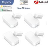 Sensor de janela e porta Aqara E1 Zigbee 3.0, kit de controle remoto sem fio para casa inteligente, alarme remoto, ecossistema compatível com Homekit e Mi Home APP