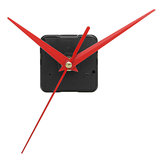 Mecanismo de movimento silencioso de relógio de parede DIY em quartzo com ponteiros vermelhos de triângulo e 20mm de comprimento de eixo para substituição