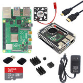 Catda® Raspberry pi 4 2G 4G 8G Fejlesztői lap Alaplap Számítógép AI Intelligens programozás Python Készlet
