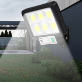 56/72 COB geteiler LED-Solar-Power-Straßenleuchte mit PIR-Bewegungssensor, wasserdichte Außenwandlampe für den Garten mit Fernbedienung