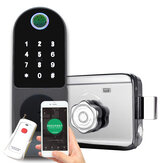 RF233 Parmak İzi Kapı Kilidi Su Geçirmez Dış Kapı Kilidi Şifreli RFID Kart Anahtar Ön Elektronik Kilit