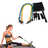 KALOAD 11 Stück / Set Latex Widerstandsbänder Fitnessübung Yoga Rohre Zugseil Gummi Expander Elastische Bänder mit Tasche