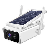 Câmera IP de energia solar 2MP Wifi 1080P CCTV Segurança Visão noturna ao ar livre