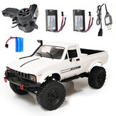 WPL C24 1/16 2.4G 4WD Crawler RTR Truck RC Car Full Proportional Control Two/Three Battery