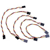 15pcs 4 Pin 20cm 2.54mm Jumper Cable DuPont Wire For  Female To Female