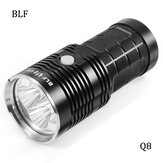 BLF Q8 4x XP-L 5000LM Procedimiento de Operación Múltiple Profesional Super Brillante LED Linterna