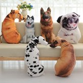 وسادة حيوان 3D لطيفة و محاكاة Honana WX-555 مطبوعة باستخدام الفرو سامويد هاسكي كلب النمر