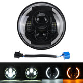 Phare de projecteur à LED pour moto de 7 pouces Hi-Lo Beam Round pour Jeep pour Wrangler