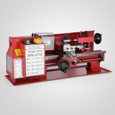 550W Mini high-Precision DIY Shop Benchtop Metal Lathe Woodworking Lathe Milling Machine Variable Speed 3 Jaw
