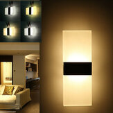 Modern Acrylic 5W LED Wall Sconces Aluminum Light Surface Mounted Pathway Fixtures Night Lamp AC85-265V
