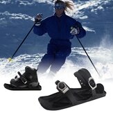 Снежные мини-ботинки Мини-короткие кроссовки с регулируемыми креплениями Легкое хранение Зимние портативные сноуборды