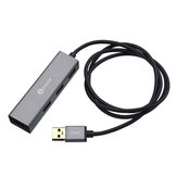 BIAZE HUB4 Aluminum Alloy USB 3.0 to 4-Port USB 3.0 OTG HUB Adapter 1M
