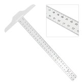 30cm Plastic Clear Head T-Square Graduated Measurement Ruler Home Garden Tool