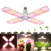 Ampoule de croissance LED à spectre complet repliable avec 2/3/4 pales pour plantes d'intérieur hydroponiques E27 85-265V