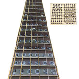 1 adesivo de escala musical para iniciantes no braço da guitarra
