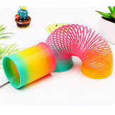 Műanyag szivárvány kör összecsukható tekercs színes tavaszi gyerekek vicces klasszikus játékfejlesztő játékok ajándék