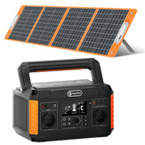 [EU Direct] FlashFish P60 560W Taşınabilir Güç İstasyonu 520Wh 140400mAh Güneş Jeneratörü 100W Katlanabilir Güneş Paneli ile Acil Güç Kaynağı Kamp Karavan Seyahat için