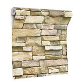 Brick Stone Pattern Naklejka na ścianę 3D papier Tapeta Rolki Samoprzylepne Tło ozdoba pokoju DIY