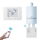 MoesHouse WiFi Smart LCD 5A Caldera de gas de pared colgante de agua eléctrica para calefacción radiante controlador de temperatura termostato programable digital semanal montado en pared Funciona con Alexa Google Home