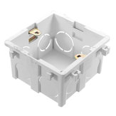 Коробка универсальная белого цвета для розетки и выключателя настенная размером 86х86 мм