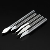 5pcs 3.175mm Shank 0.2mm 15/20/30/45/60 Degree Tungsten Steel Engraving Bits CNC Tool